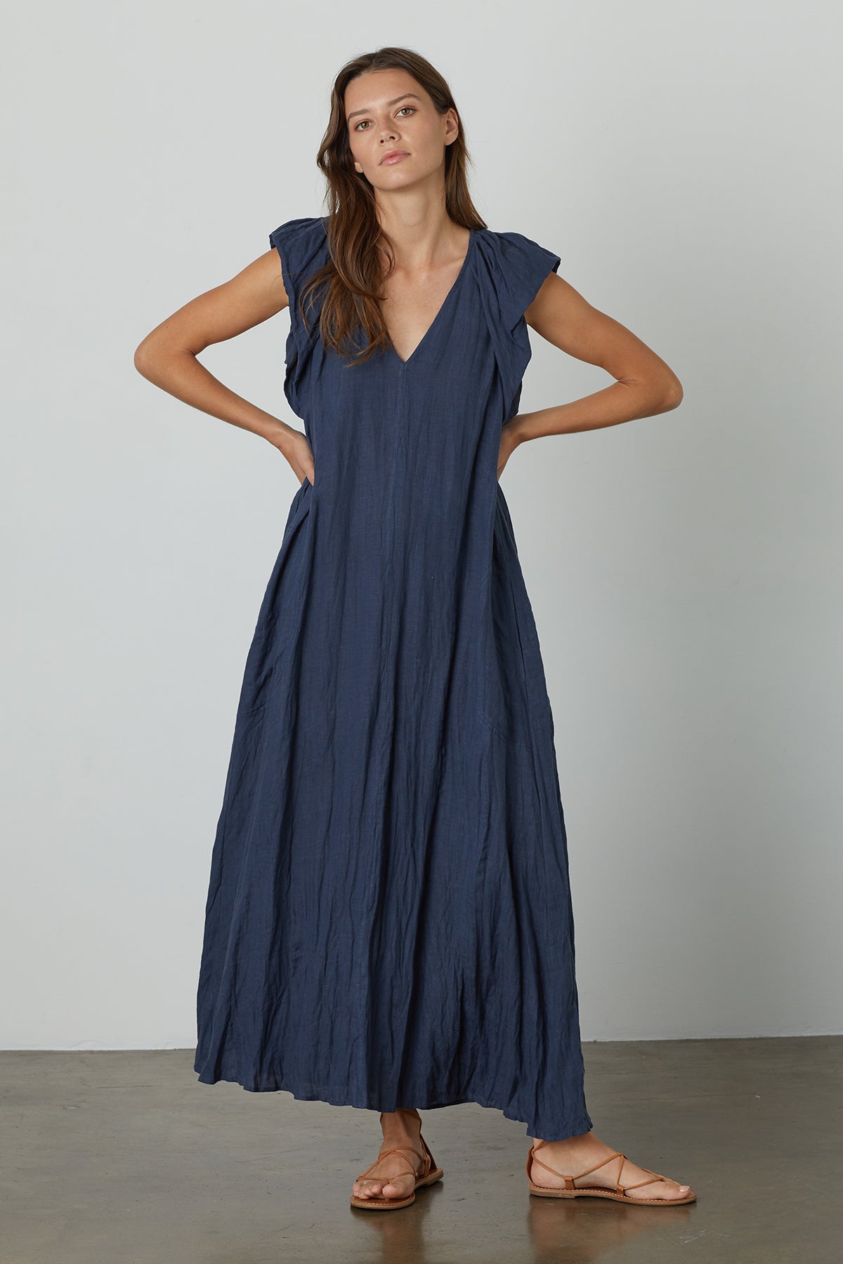 CACEY LINEN SWING DRESS - Velvet Staging 2.0