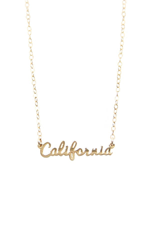 CALIFORNIA SCRIPT NECKLACE by SEOUL LITTLE Velvet by Graham & Spencer