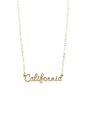 CALIFORNIA SCRIPT NECKLACE by SEOUL LITTLE Velvet by Graham & Spencer