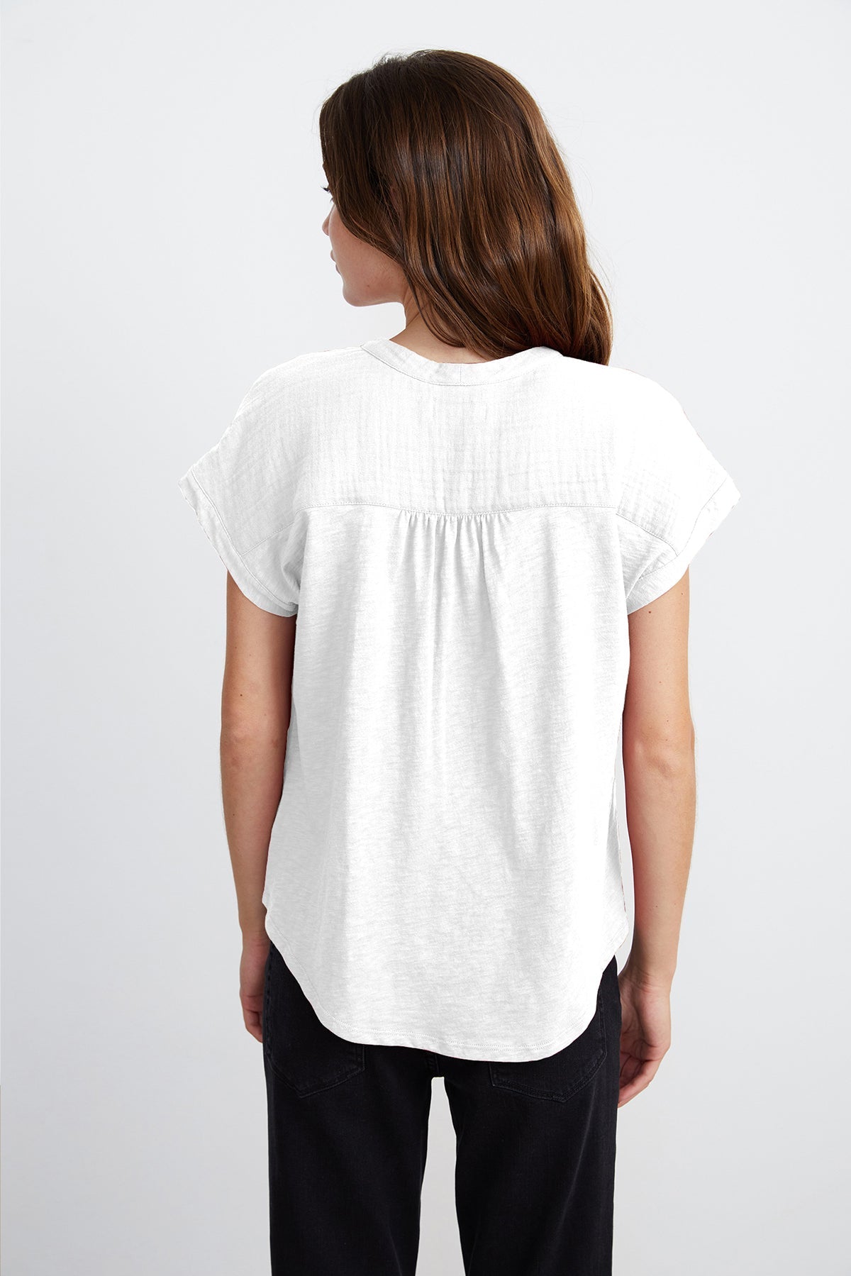 CARAH COTTON CONTRAST BLOUSE - Velvet Staging 2.0-26916088512708