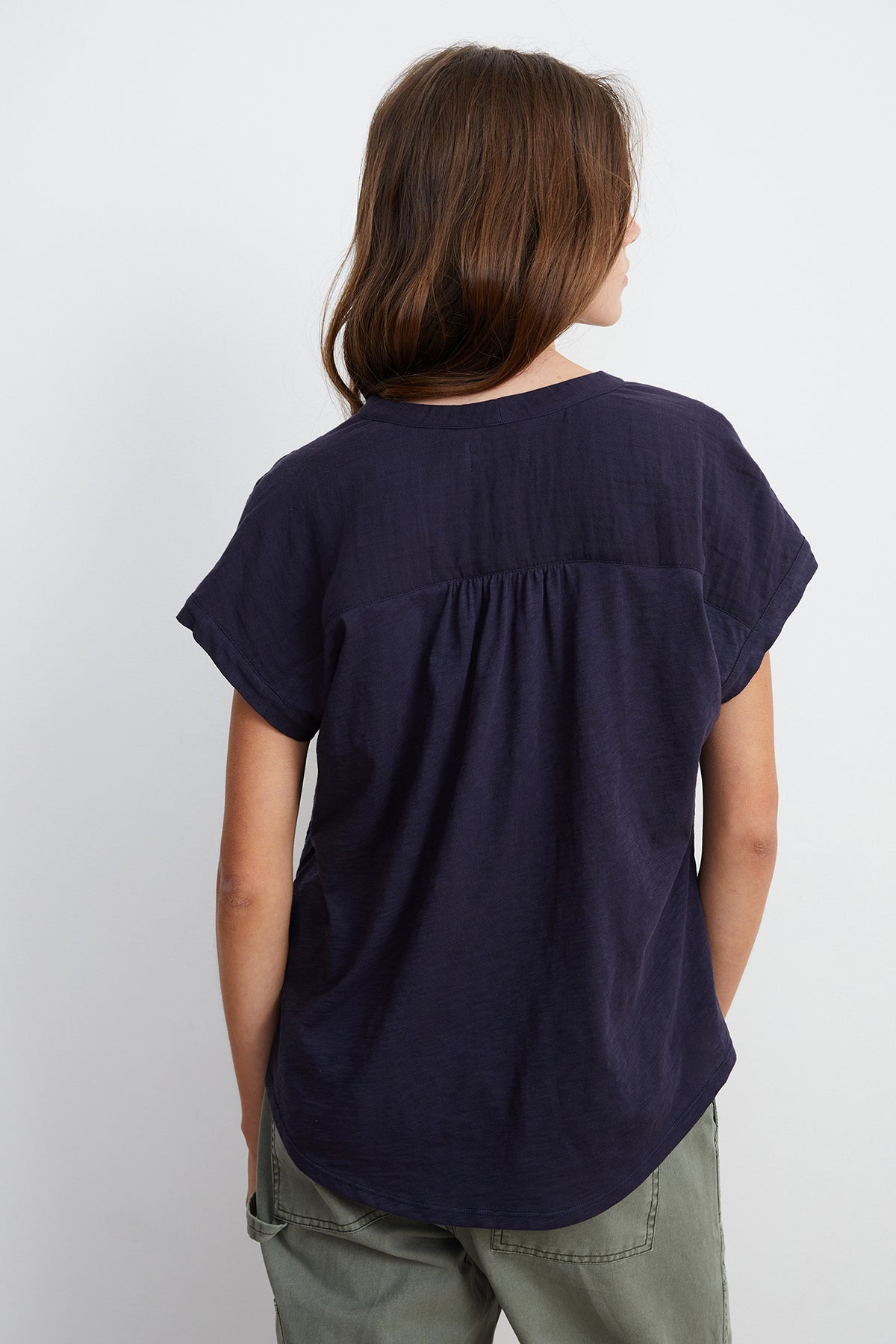 CARAH COTTON CONTRAST BLOUSE - Velvet Staging 2.0