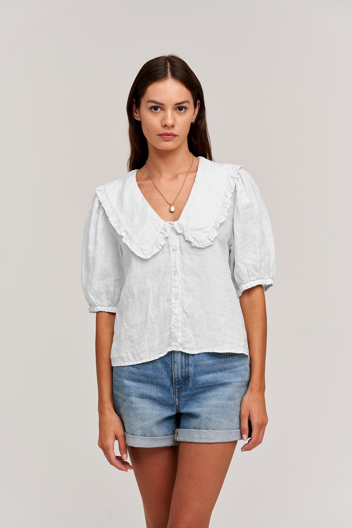 CARAH LINEN BLOUSE - Velvet Staging 2.0