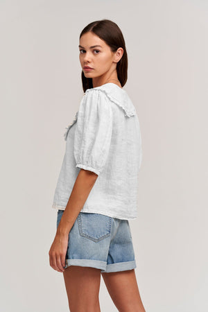 CARAH LINEN BLOUSE - Velvet Staging 2.0