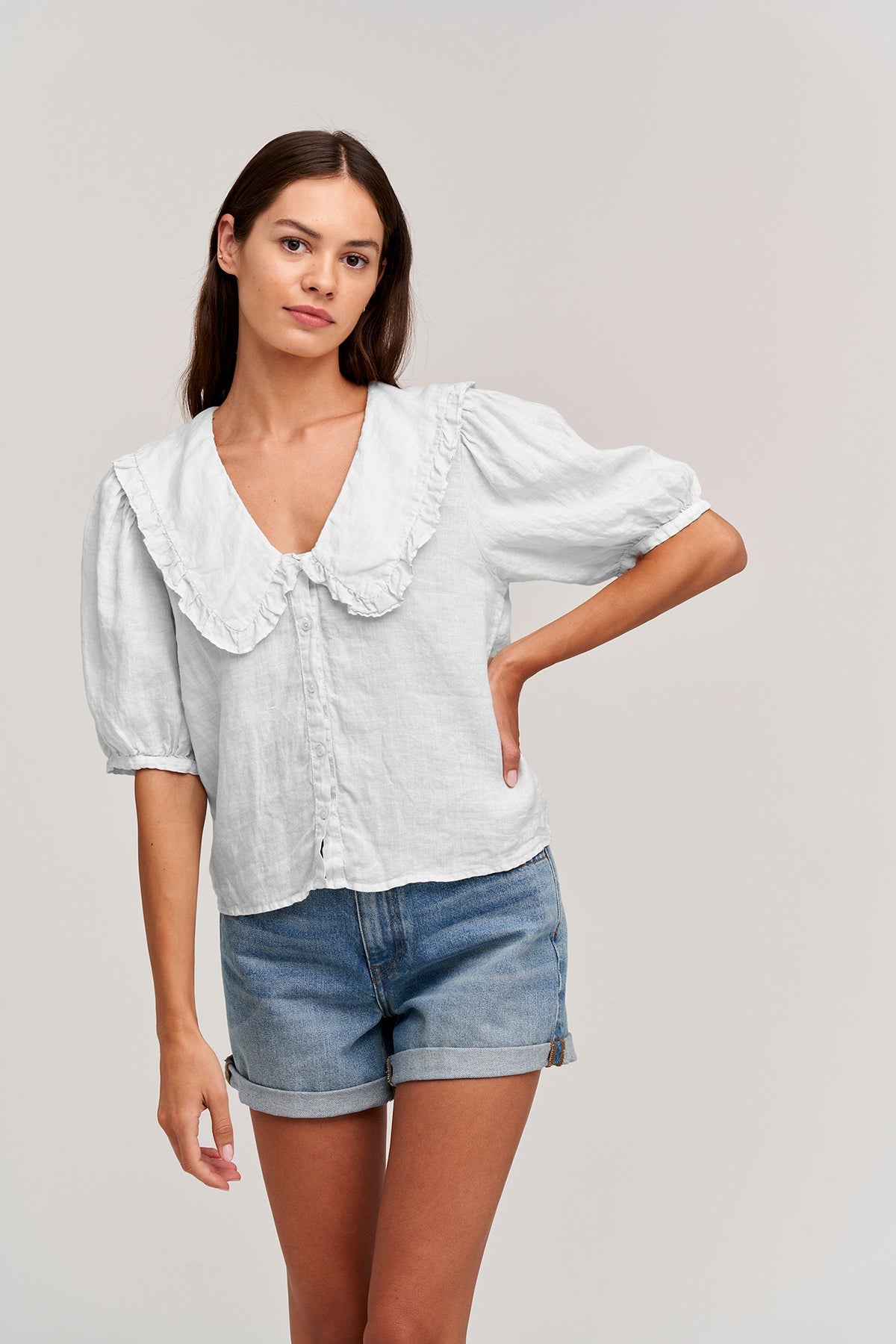 CARAH LINEN BLOUSE - Velvet Staging 2.0