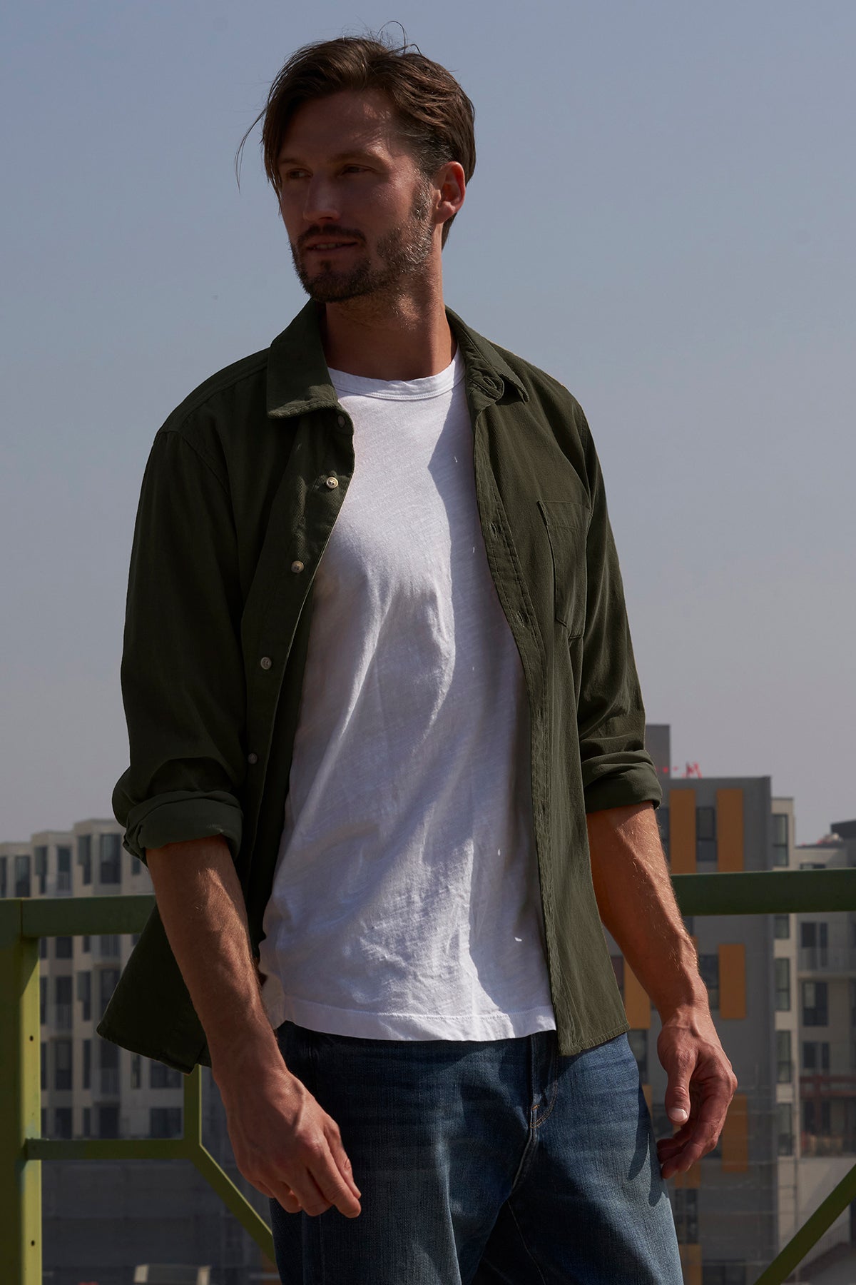 CAREY CORDUROY BUTTON-UP SHIRT - Velvet Staging 2.0