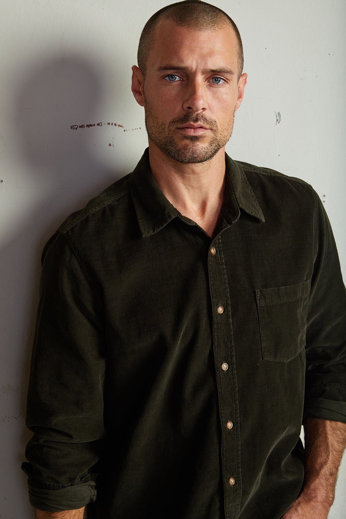 CAREY CORDUROY BUTTON-UP SHIRT - Velvet Staging 2.0