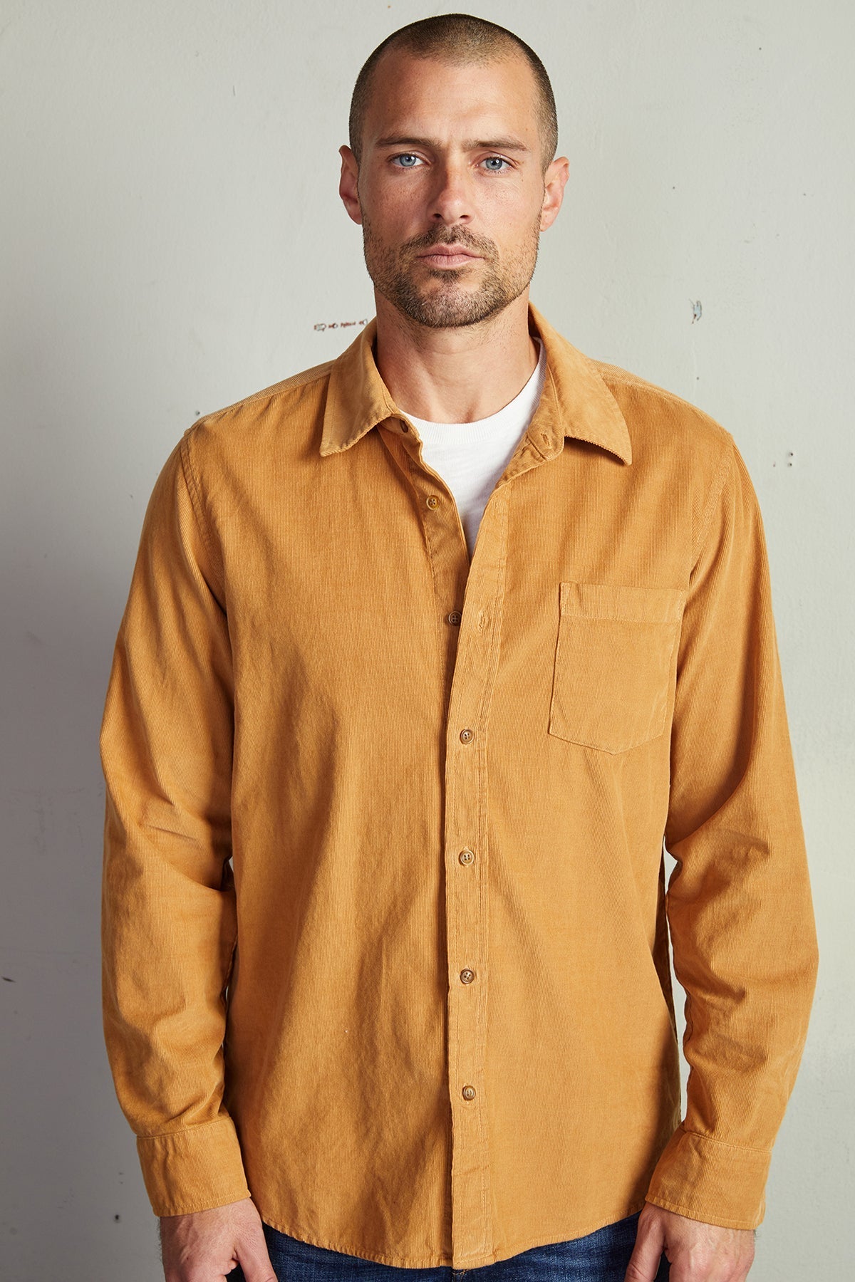 CAREY CORDUROY BUTTON-UP SHIRT - Velvet Staging 2.0-26916087759044