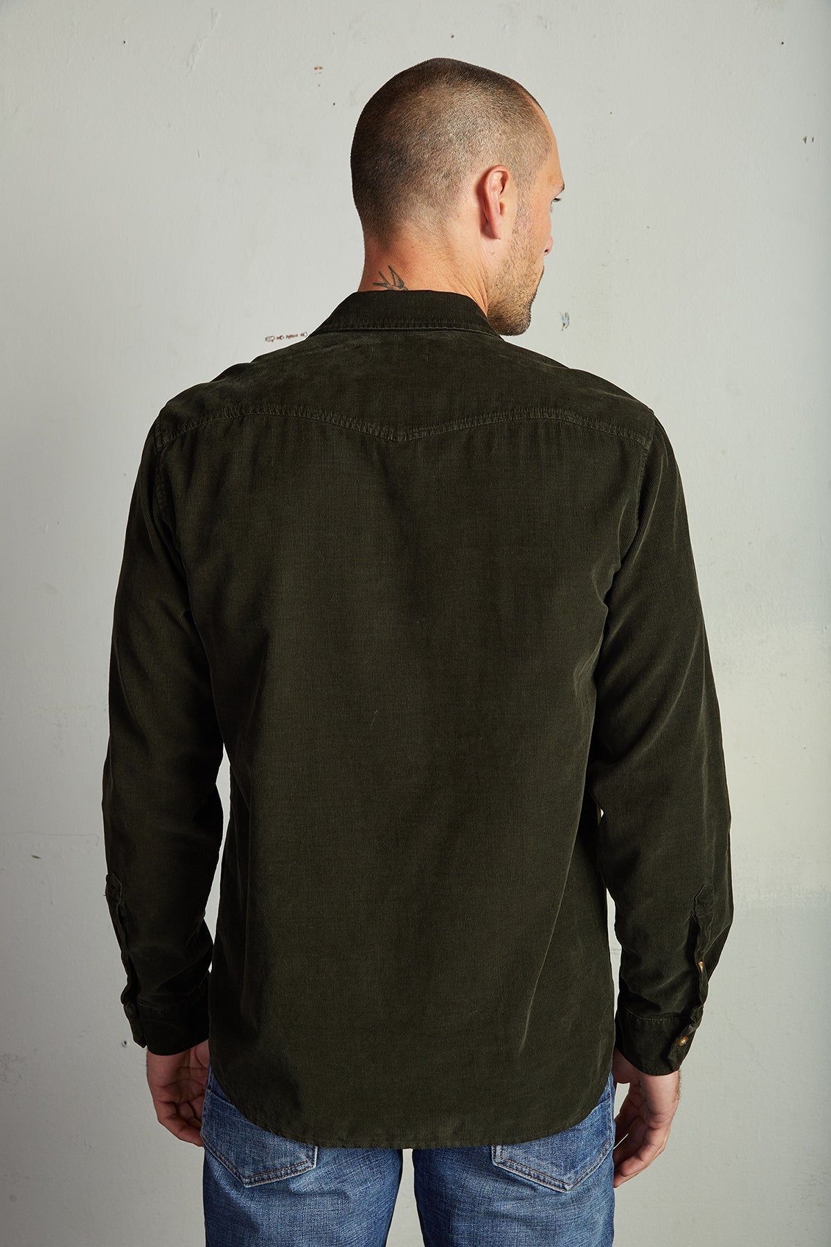 CAREY CORDUROY BUTTON-UP SHIRT - Velvet Staging 2.0