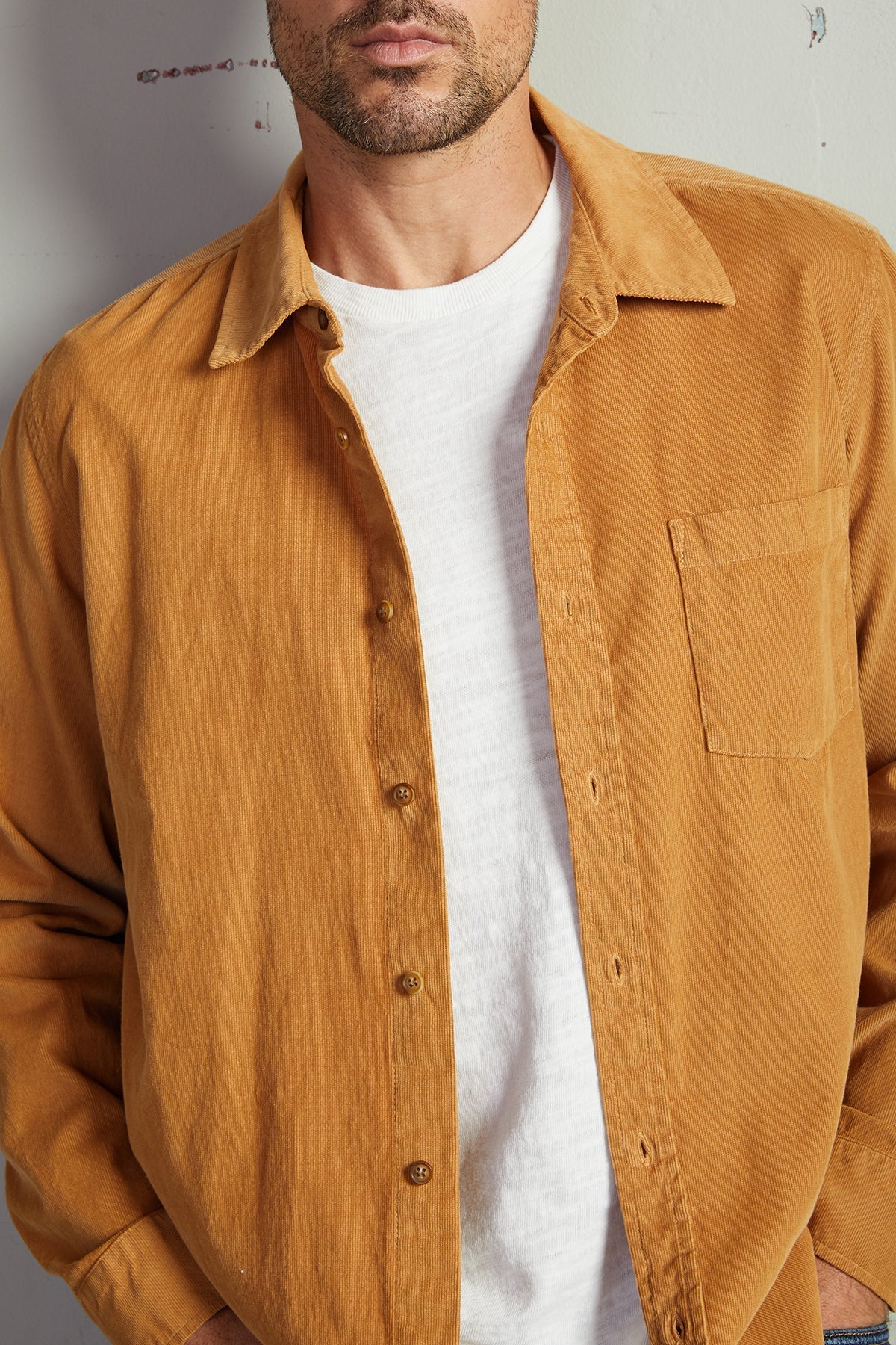 CAREY CORDUROY BUTTON-UP SHIRT - Velvet Staging 2.0-26916088086724