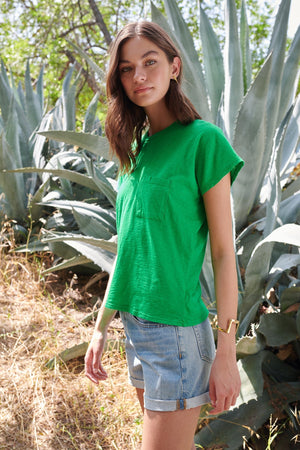 CARINE POCKET TEE - Velvet Staging 2.0