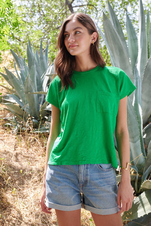 CARINE POCKET TEE - Velvet Staging 2.0