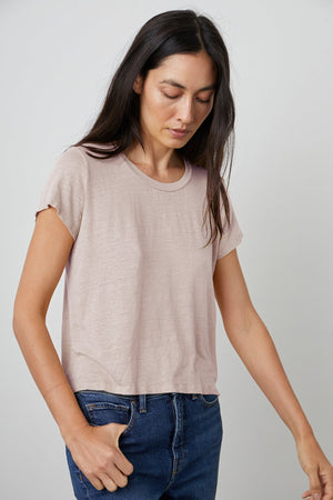 CASEY SHORT SLEEVE CREW NECK TEE - Velvet Staging 2.0