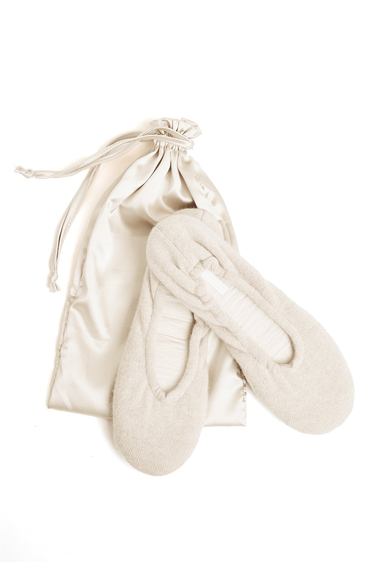 CASHMERE BALLET FLAT SLIPPERS BY SKIN - Velvet Staging 2.0-26916090249412