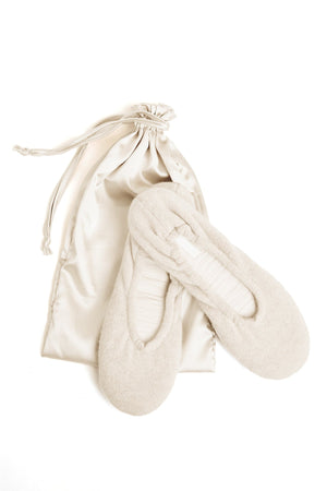 CASHMERE BALLET FLAT SLIPPERS BY SKIN - Velvet Staging 2.0