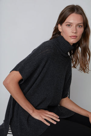 CASSIA CASHMERE PONCHO - Velvet Staging 2.0