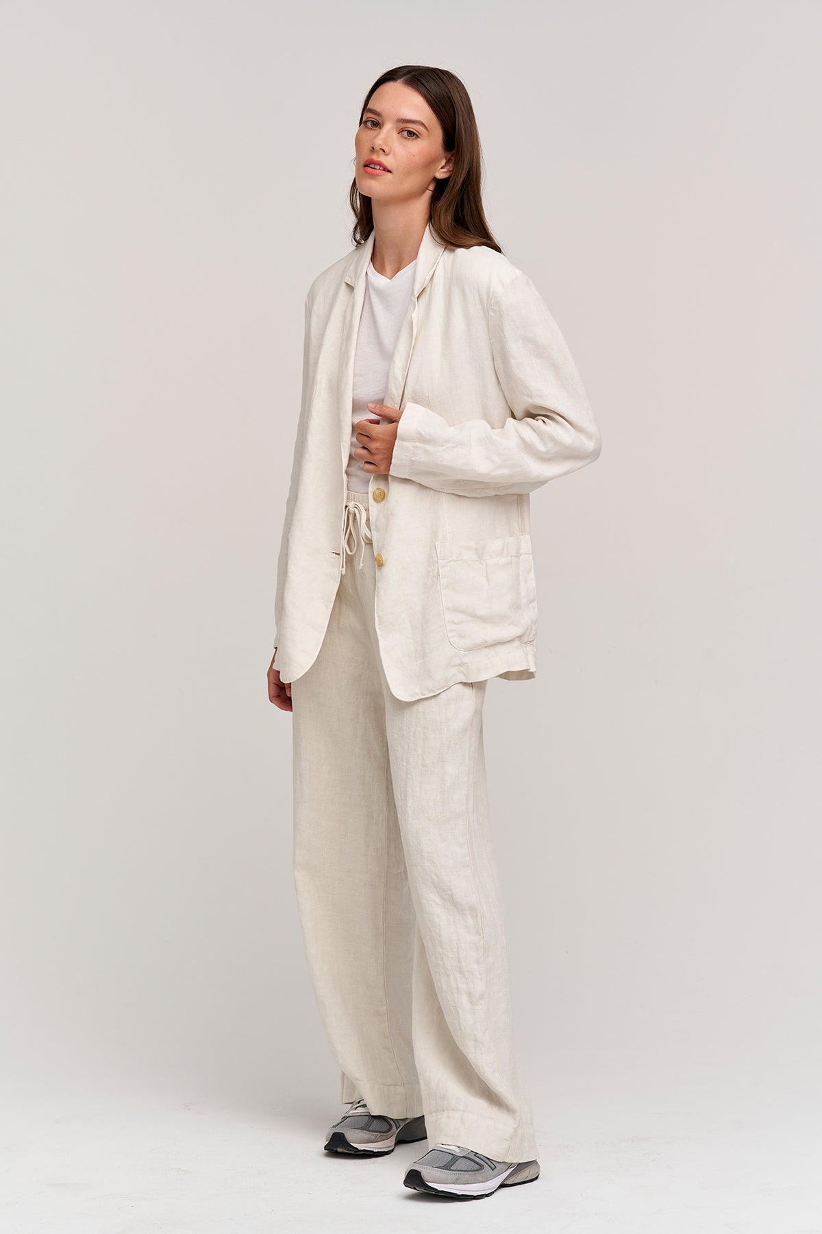 CASSIE HEAVY LINEN BLAZER - Velvet Staging 2.0-26916091953348