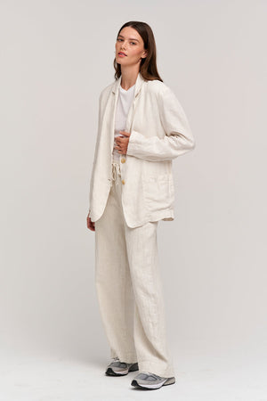 CASSIE HEAVY LINEN BLAZER - Velvet Staging 2.0