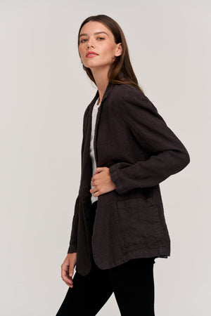 CASSIE HEAVY LINEN BLAZER - Velvet Staging 2.0