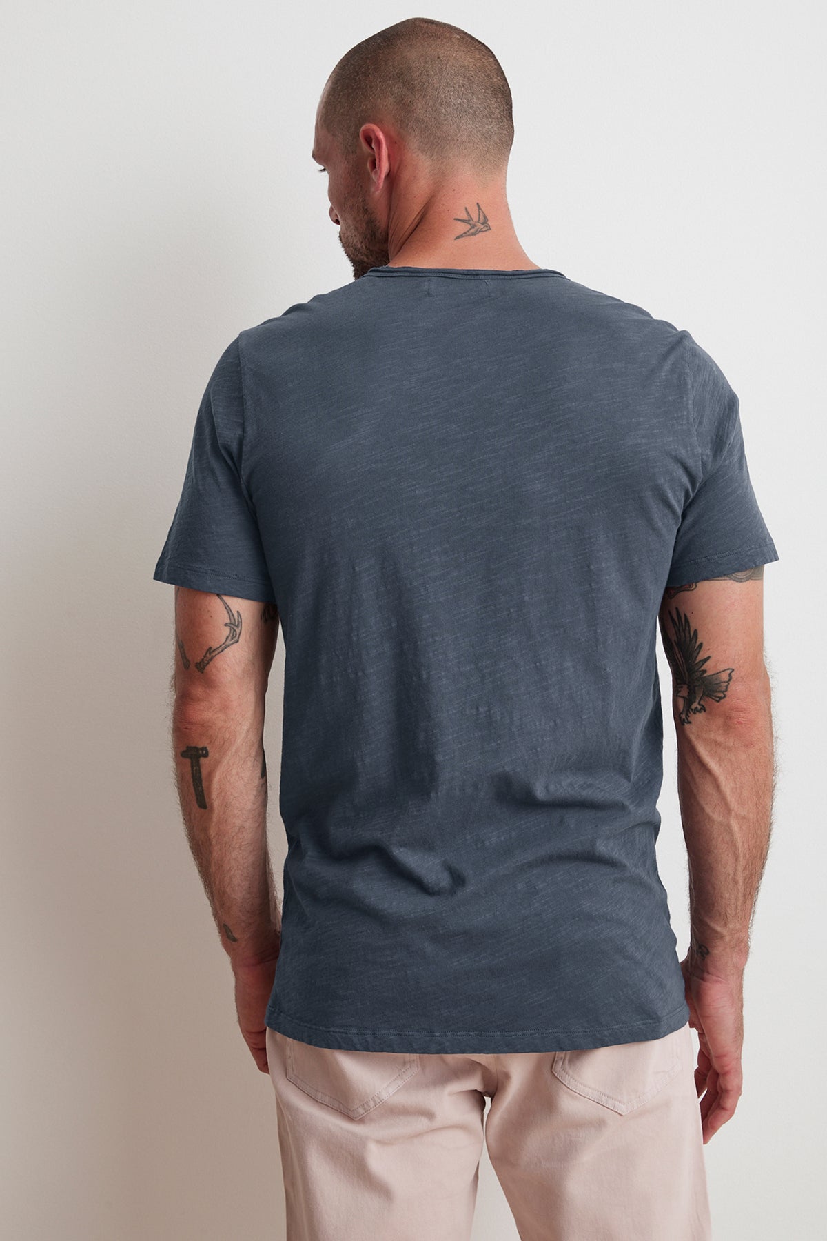   CHAD RAW EDGE COTTON SLUB POCKET TEE - Velvet Staging 2.0 