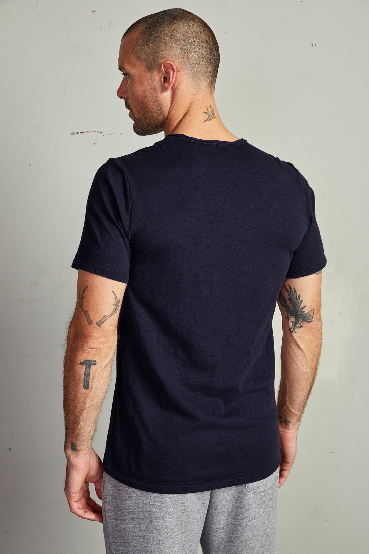   CHAD RAW EDGE COTTON SLUB POCKET TEE - Velvet Staging 2.0 