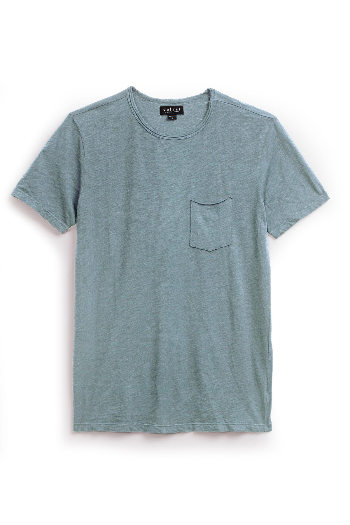   CHAD RAW EDGE COTTON SLUB POCKET TEE - Velvet Staging 2.0 