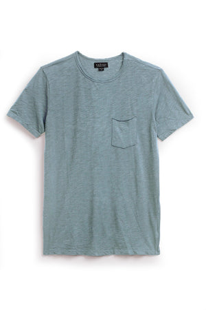 CHAD RAW EDGE COTTON SLUB POCKET TEE - Velvet Staging 2.0