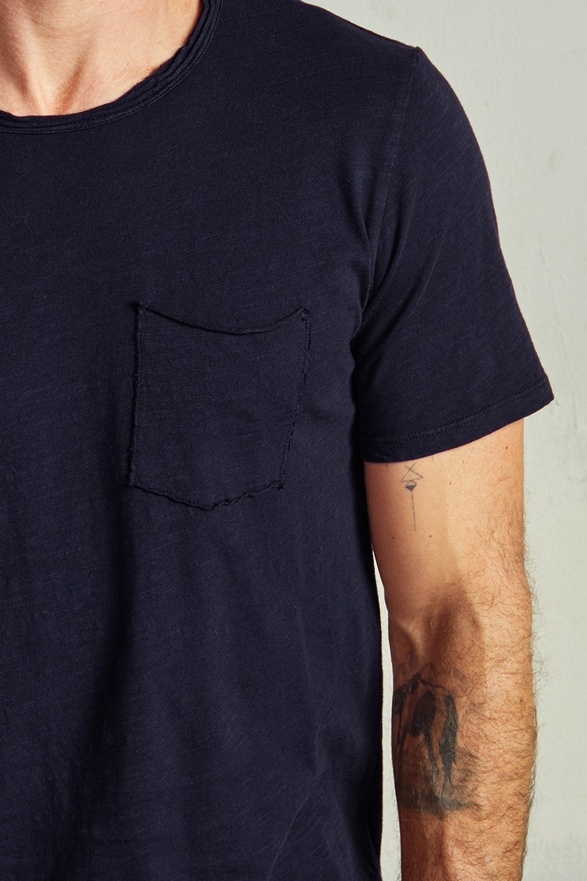   CHAD RAW EDGE COTTON SLUB POCKET TEE - Velvet Staging 2.0 