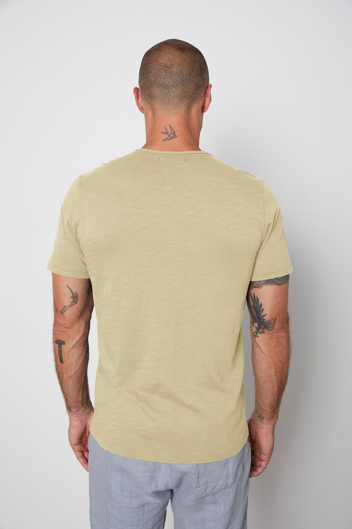   CHAD RAW EDGE COTTON SLUB POCKET TEE - Velvet Staging 2.0 