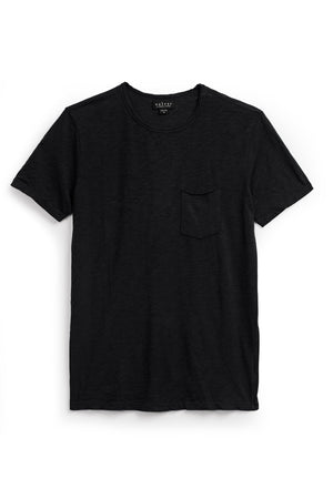 CHAD RAW EDGE COTTON SLUB POCKET TEE - Velvet Staging 2.0