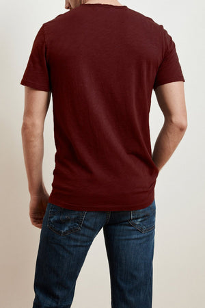 CHAD RAW EDGE COTTON SLUB POCKET TEE - Velvet Staging 2.0