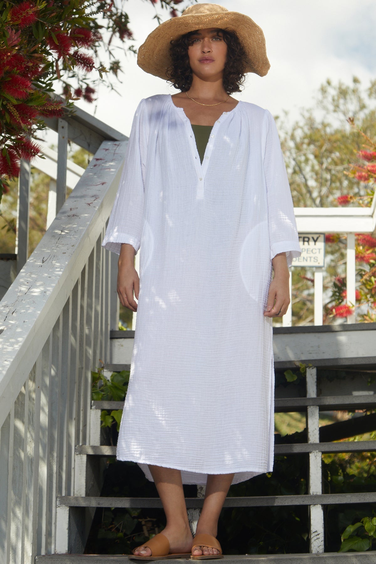 CHRISTELLE COTTON GAUZE MIDI DRESS - Velvet Staging 2.0