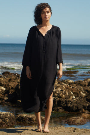 CHRISTELLE COTTON GAUZE MIDI DRESS - Velvet Staging 2.0