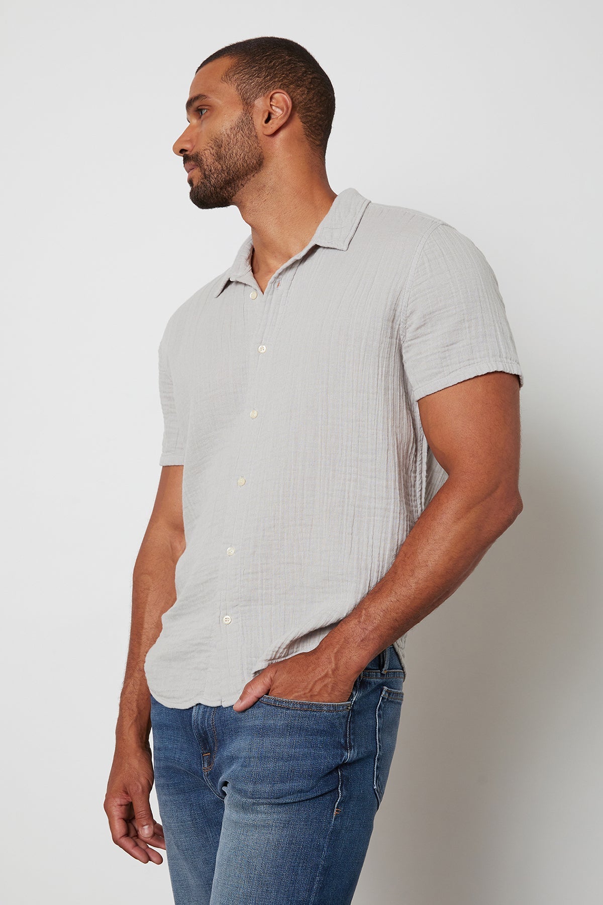 CHRISTIAN BUTTON-UP SHIRT - Velvet Staging 2.0