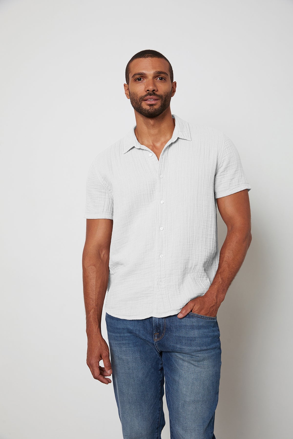 CHRISTIAN BUTTON-UP SHIRT - Velvet Staging 2.0-26916098736324