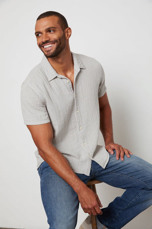 CHRISTIAN BUTTON-UP SHIRT - Velvet Staging 2.0