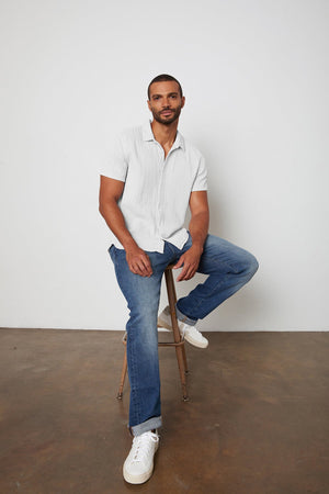 CHRISTIAN BUTTON-UP SHIRT - Velvet Staging 2.0