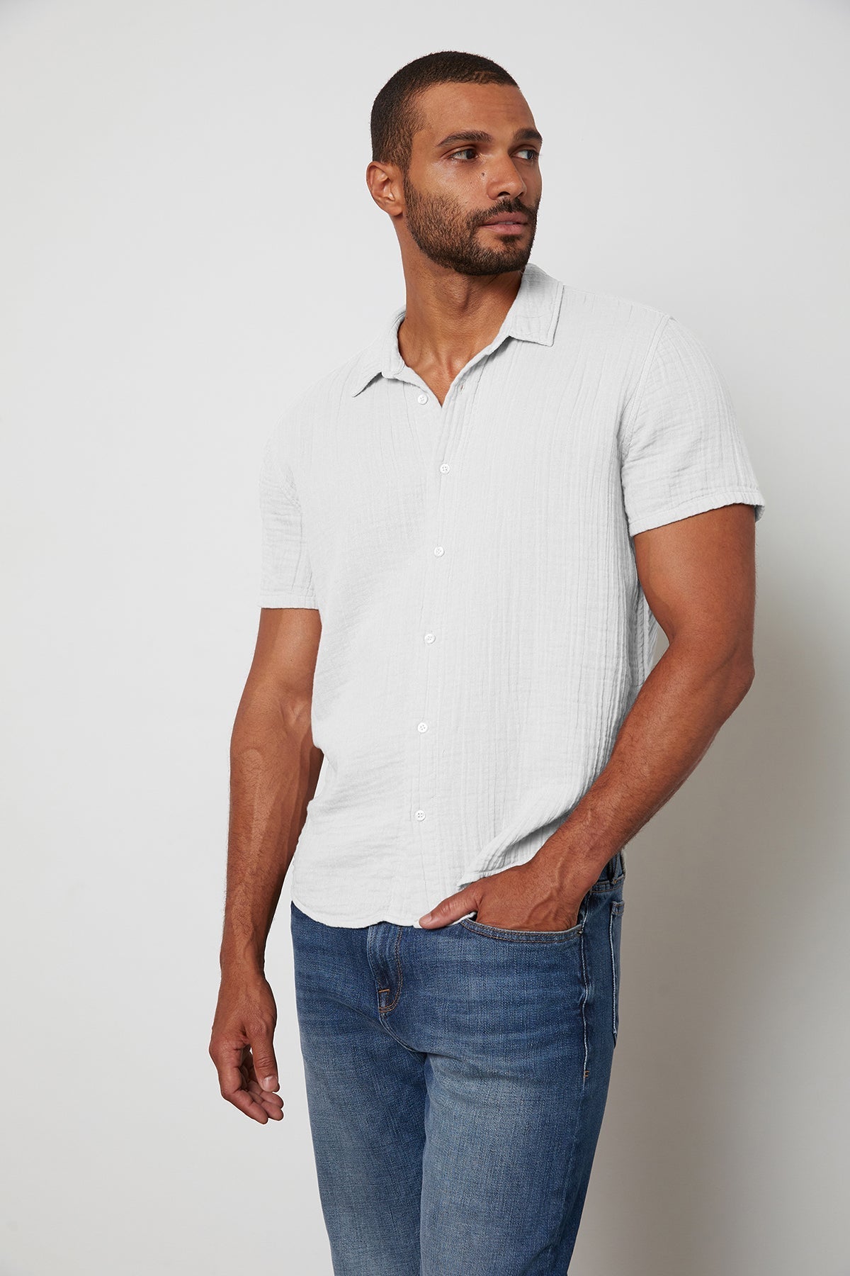 CHRISTIAN BUTTON-UP SHIRT - Velvet Staging 2.0