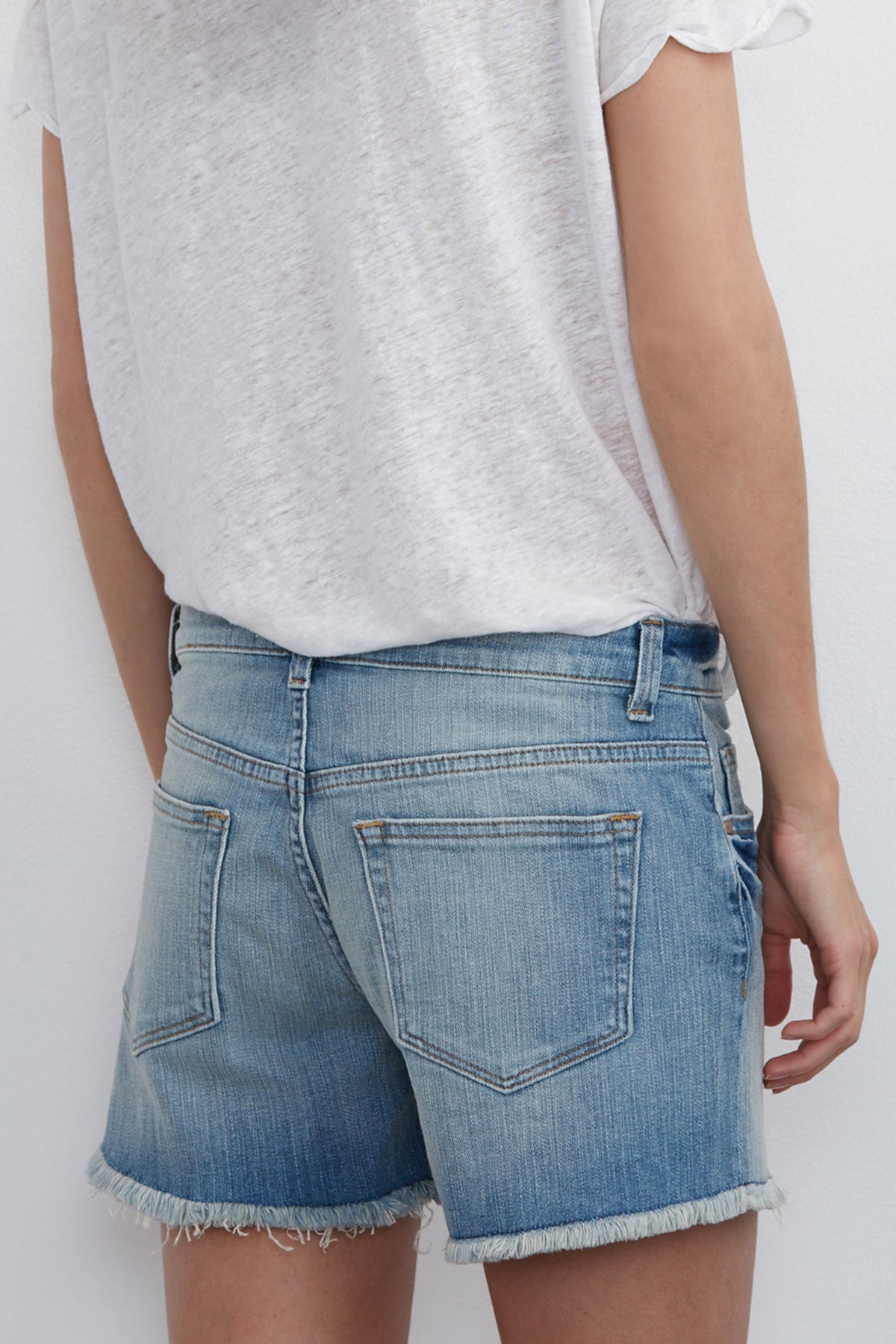 CINDY FRAYED HEM BOYFRIEND SHORTS - Velvet Staging 2.0-26916098179268