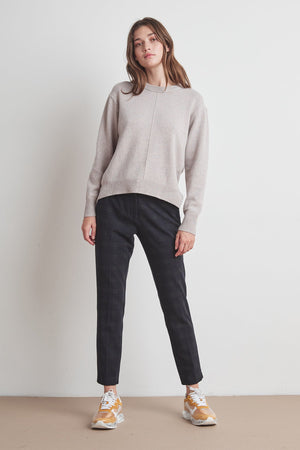 CLARISSA WOOL BLEND SPLIT HEM SWEATER - Velvet Staging 2.0