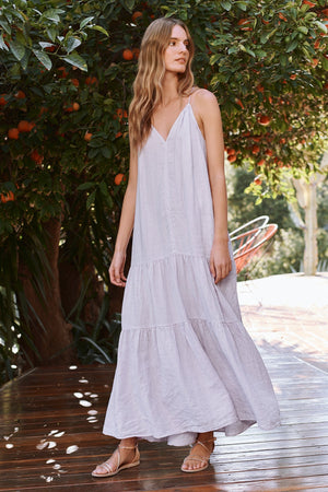 CLEO LINEN MAXI DRESS - Velvet Staging 2.0