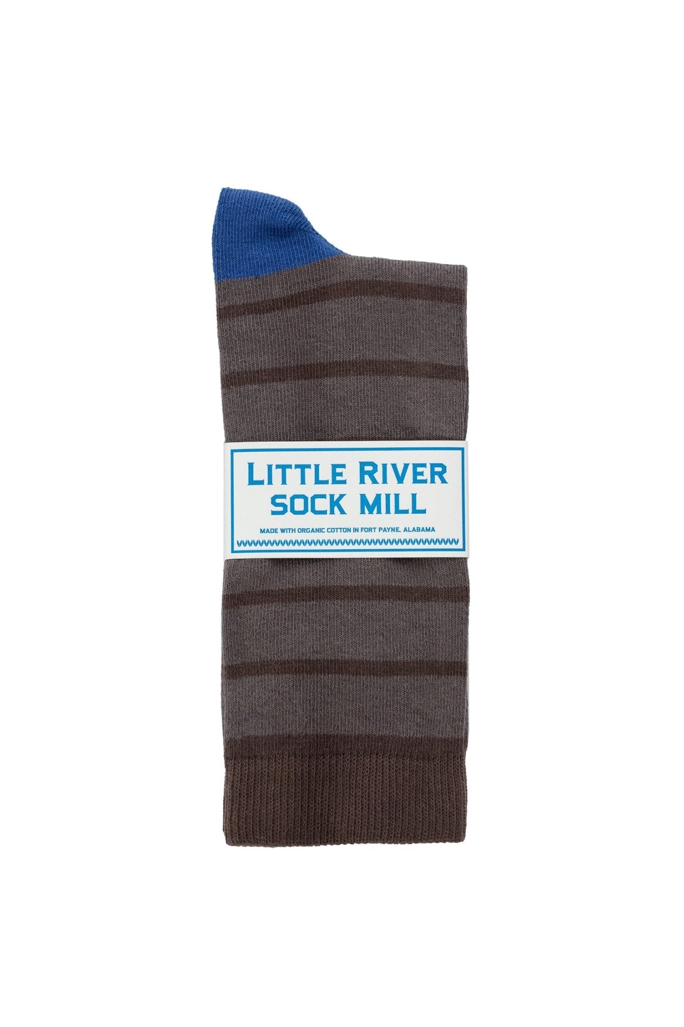 CLUB STRIPE CREW SOCK BY LITTLE RIVER SOCK MILL - Velvet Staging 2.0