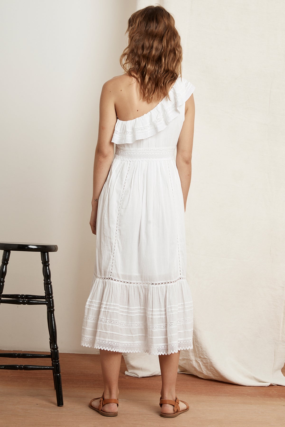 COCO COTTON LACE ONE SHOULDER DRESS - Velvet Staging 2.0