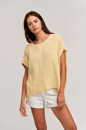 CORA BOXY TEE - Velvet Staging 2.0