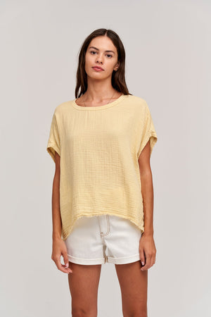 CORA BOXY TEE - Velvet Staging 2.0