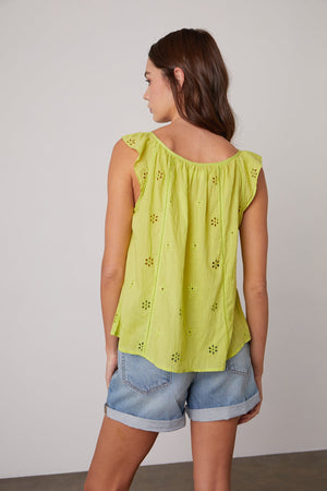 coco top lime back and natalie short