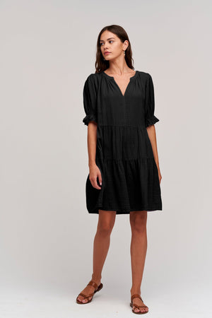 Clarissa Dress Black Front