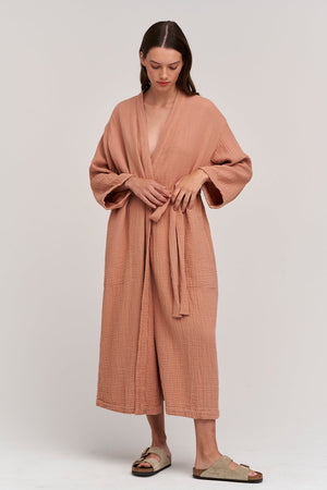 COTTON GAUZE ROBE - Velvet Staging 2.0