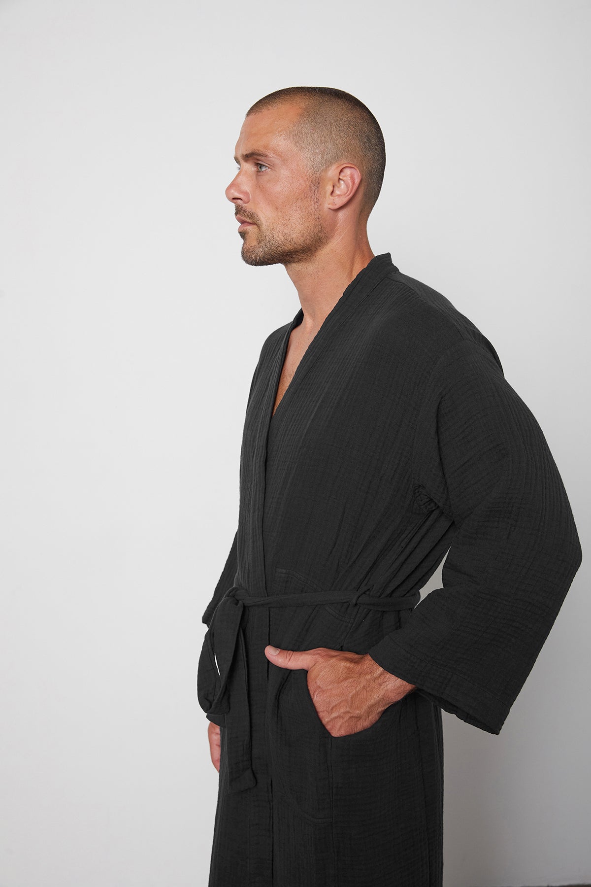 COTTON GAUZE ROBE - Velvet Staging 2.0-26916109222084