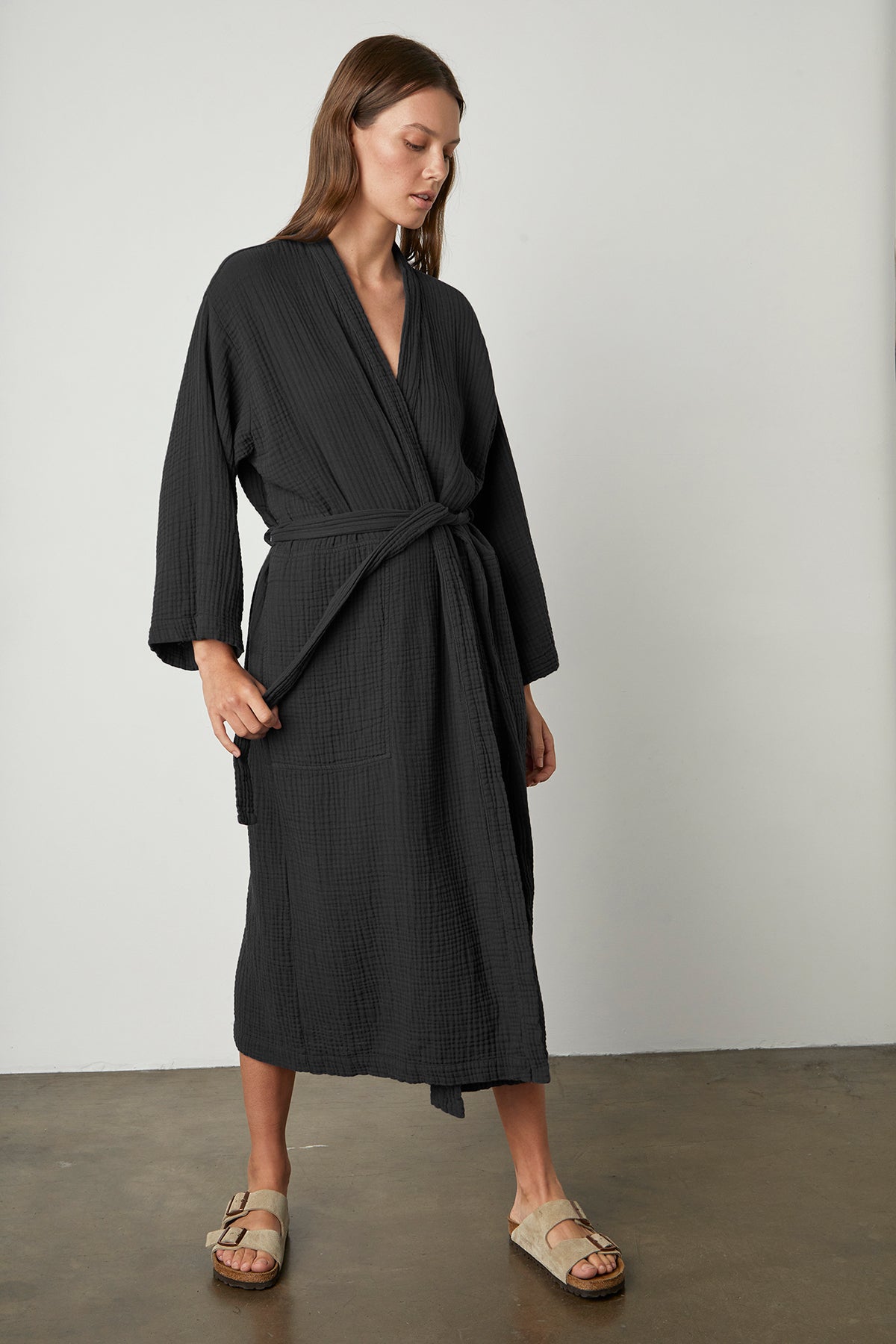 COTTON GAUZE ROBE - Velvet Staging 2.0-26916109156548