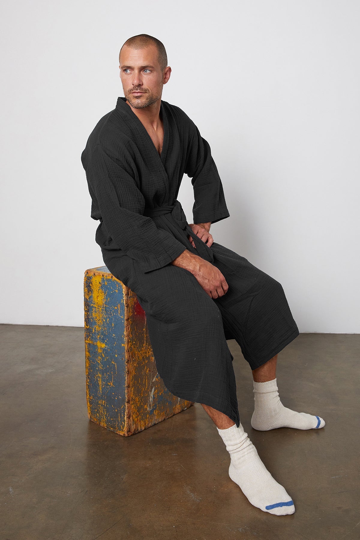 COTTON GAUZE ROBE - Velvet Staging 2.0-26916109320388